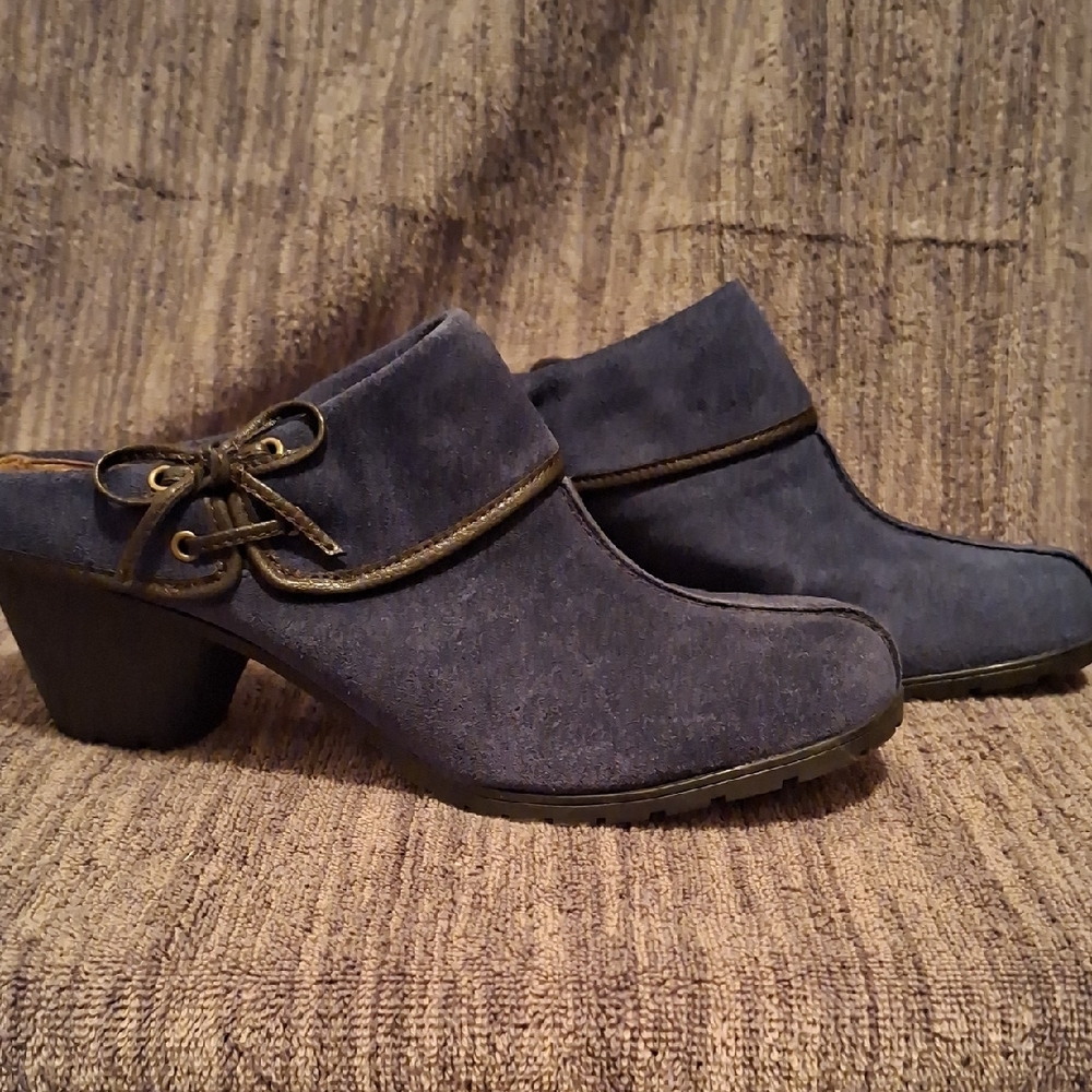 Naturalizer Blue Women's Mules with Bow Detail